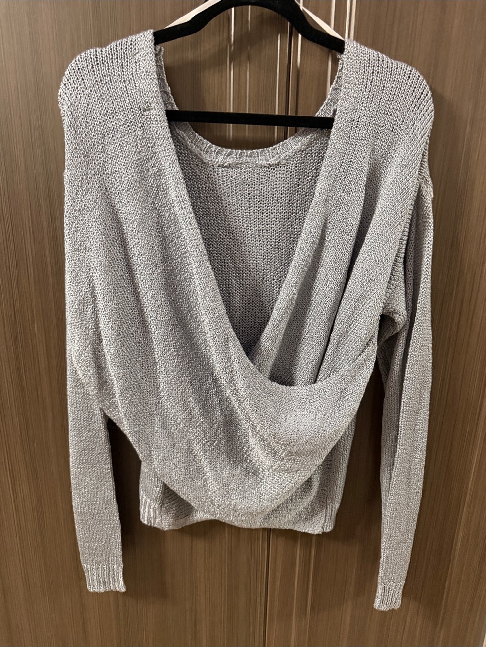 Forever 21 Light‎ Gray Scoop Neck Knit Sweater - Picture 5 of 5